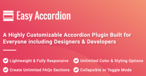 Easy Accordion – Responsive Accordion FAQ Builder and Product FAQ